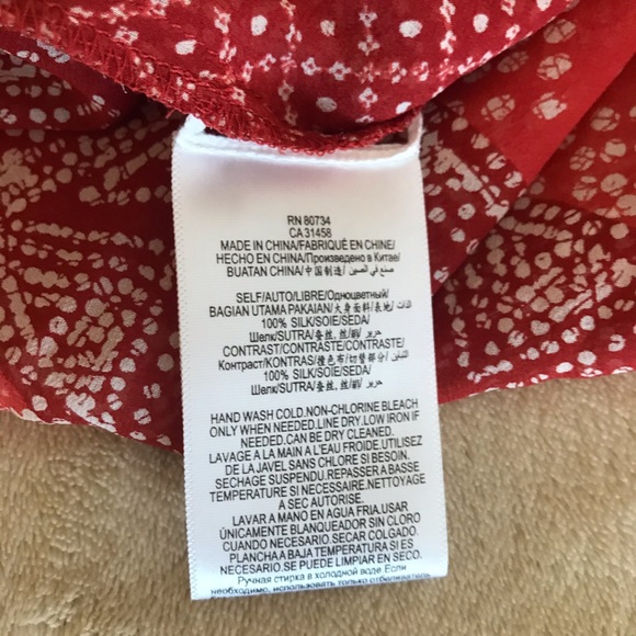 BCBGMaxazria Hi/Low V-Neck Blouse - Size XS - Picture 10 of 10